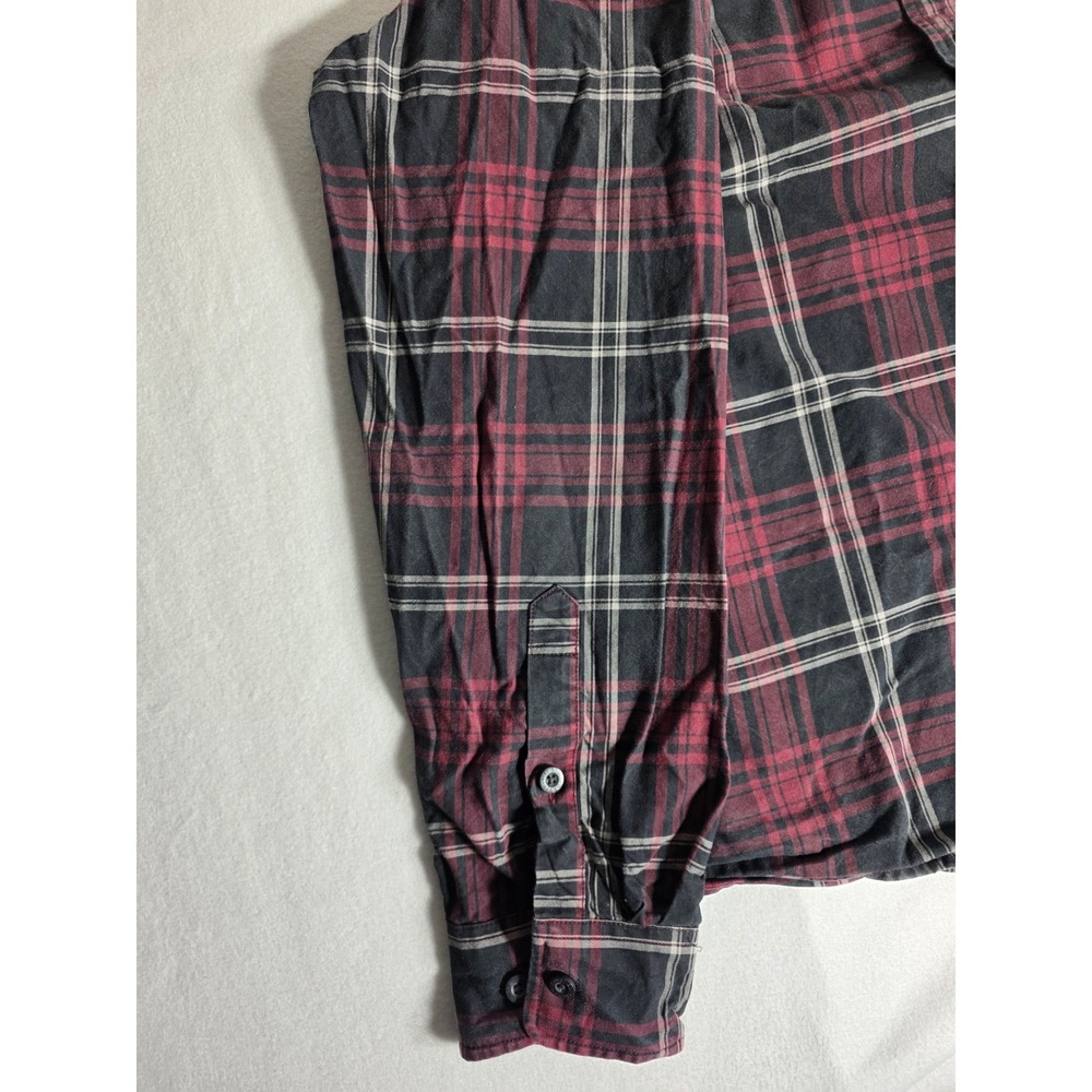Orvis Mens XL Shirt Classic Collection Plaid Long Sleeve Button Down Red Black - Picture 6 of 14